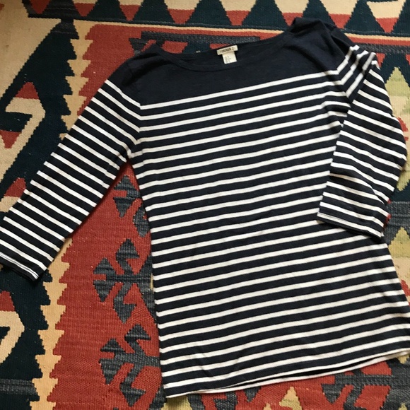 Classic Navy Striped Top - Picture 1 of 3